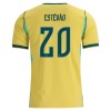 Brasilien Estevao 20 Hjemmebanesæt VM Fodbold 2026 Kortærmet
