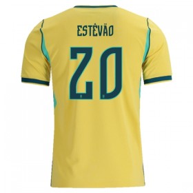 Brasilien Estevao 20 Hjemmebanesæt VM Fodbold 2026 Kortærmet