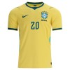 Brasilien Estevao 20 Hjemmebanesæt VM Fodbold 2026 Kortærmet