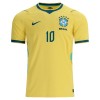 Brasilien Neymar JR 10 Børn Hjemmebanesæt VM Fodbold 2026 Kortærmet(+ Korte bukser)