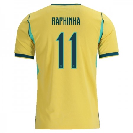 Brasilien Raphinha 11 Hjemmebanesæt VM Fodbold 2026 Kortærmet