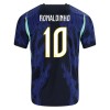 Brasilien Ronaldinho 10 Børn Udebanesæt VM Fodbold 2026 Kortærmet(+ Korte bukser)