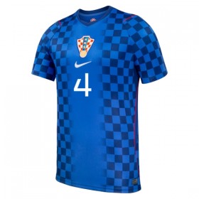 Kroatien Gvardiol 4 Børn Udebanesæt VM Fodbold 2026 Kortærmet(+ Korte bukser)