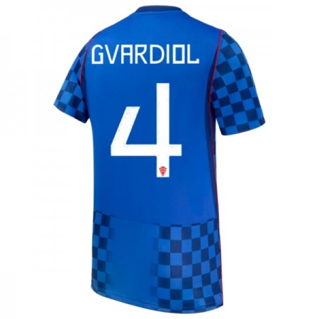 Kroatien Gvardiol 4 Udebanesæt VM Fodbold 2026 Kortærmet