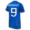 Kroatien Kramaric 9 Udebanesæt VM Fodbold 2026 Kortærmet