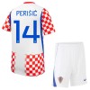 Kroatien Perišić 14 Børn Hjemmebanesæt VM Fodbold 2026 Kortærmet(+ Korte bukser)