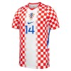 Kroatien Perišić 14 Hjemmebanesæt VM Fodbold 2026 Kortærmet