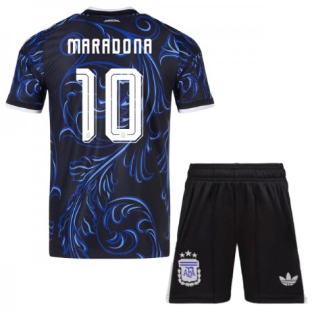 Argentina Maradona 10 Børn Udebanesæt VM Fodbold 2026 Kortærmet(+ Korte bukser)