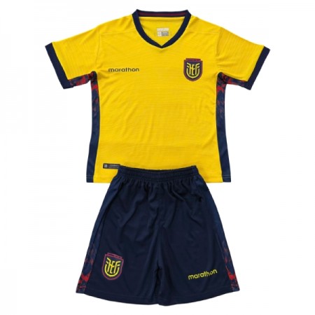 Ecuador Børn Hjemmebanesæt VM Fodbold 2026 Kortærmet(+ Korte bukser)