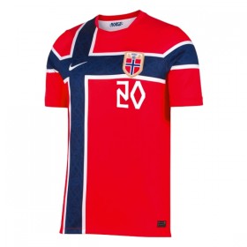 Norge Nusa 20 Børn Hjemmebanesæt VM Fodbold 2026 Kortærmet(+ Korte bukser)