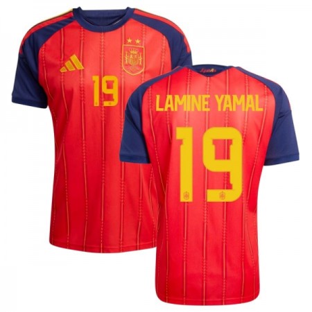 Spanien 2 Stars Lamine Yamal 19 Hjemmebanesæt VM Fodbold 2026 Kortærmet