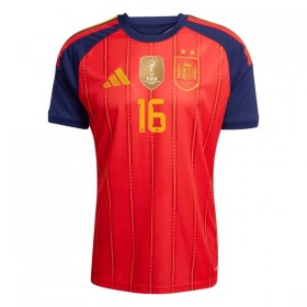 Spanien 2 Stars Rodrigo 16 Hjemmebanesæt VM Fodbold 2026 Kortærmet