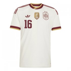 Spanien 2 Stars Rodrigo 16 Udebanesæt VM Fodbold 2026 Kortærmet