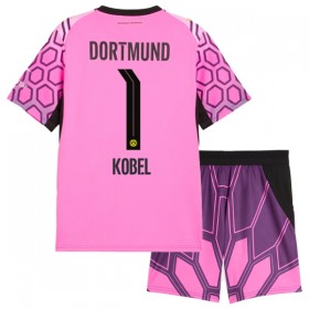 Borussia Dortmund Kobel 1 Målmand Børn Udebanesæt Pink 2026-27 Kortærmet(+ Korte bukser)