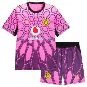 Borussia Dortmund Kobel 1 Målmand Børn Udebanesæt Pink 2026-27 Kortærmet(+ Korte bukser)