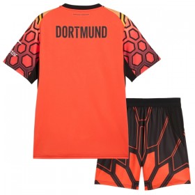Borussia Dortmund Målmand Børn Hjemmebanesæt Orange 2026-27 Kortærmet(+ Korte bukser)