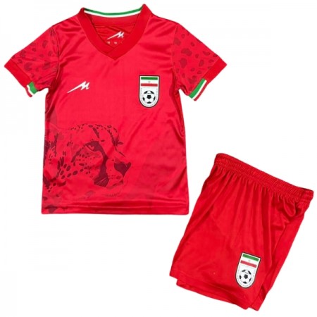 Iran Børn Udebanesæt VM Fodbold 2026 Kortærmet(+ Korte bukser) Iran Børn Udebanesæt VM Fodbold 2026 Kortærmet(+ Korte bukser)