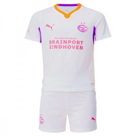 PSV Eindhoven Børn Udebanesæt 2026-27 Kortærmet(+ Korte bukser)