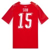 Schweiz Djibril Sow 15 Hjemmebanesæt VM Fodbold 2026 Kortærmet Schweiz Djibril Sow 15 Hjemmebanesæt VM Fodbold 2026 Kortærmet