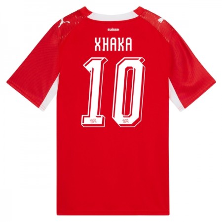 Schweiz Granit Xhaka 10 Hjemmebanesæt VM Fodbold 2026 Kortærmet