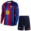 FC Barcelona Børn Hjemmebanesæt 2026-27 Langærmet(+ Korte bukser) FC Barcelona Børn Hjemmebanesæt 2026-27 Langærmet(+ Korte bukser)