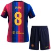FC Barcelona Pedri 8 Børn Hjemmebanesæt 2026-27 Kortærmet(+ Korte bukser)
