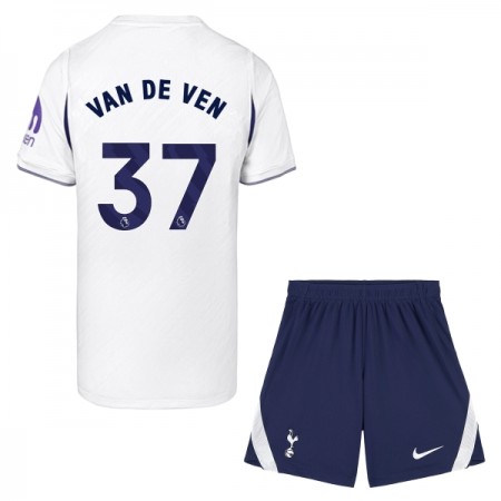 Tottenham Hotspur Van De Ven 37 Børn Hjemmebanesæt 2026-27 Kortærmet(+ Korte bukser)