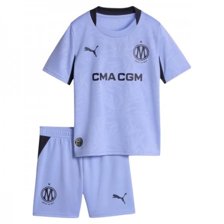 Olympique de Marseille Børn Tredjesæt 2026-27 Kortærmet(+ Korte bukser)
