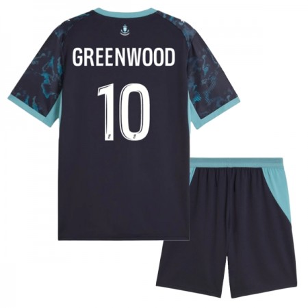 Olympique de Marseille Greenwood 10 Børn Udebanesæt 2026-27 Kortærmet(+ Korte bukser)