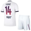 Paris Saint-Germain Desire Doue 14 Børn Udebanesæt 2026-27 Kortærmet(+ Korte bukser) Paris Saint-Germain Desire Doue 14 Børn Udebanesæt 2026-27 Kortærmet(+ Korte bukser)