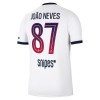 Paris Saint-Germain Joao Neves 87 Udebanesæt 2026-27 Kortærmet