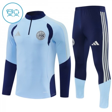 Ajax Børn Blå Trænings Sweatshirt Kvart-Zip 2026-27