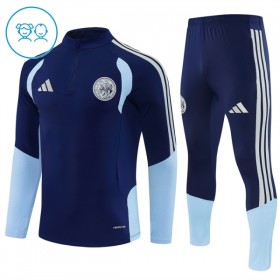 Ajax Børn Blå Trænings Sweatshirt Kvart-Zip 2026-27
