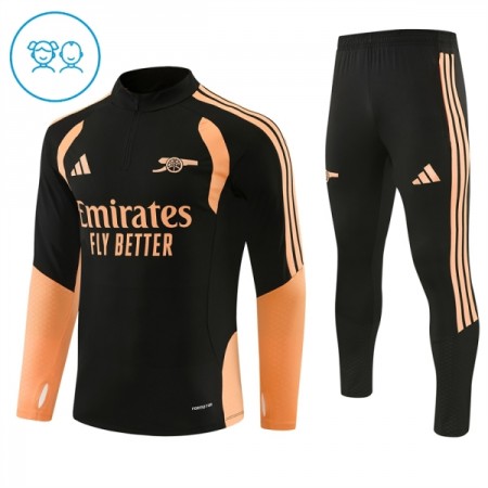 Arsenal Børn Sort Trænings Sweatshirt Kvart-Zip 2026-27