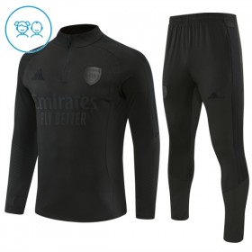 Arsenal Børn Sort Trænings Sweatshirt Kvart-Zip 2026-27