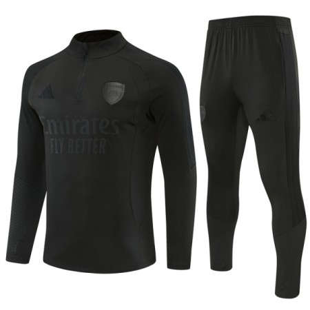 Arsenal Sort Trænings Sweatshirt Kvart-Zip 2026-27 Arsenal Sort Trænings Sweatshirt Kvart-Zip 2026-27