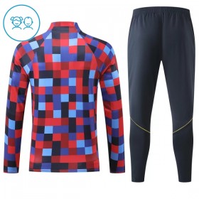 Barcelona Børn Rød Trænings Sweatshirt Kvart-Zip 2026-27