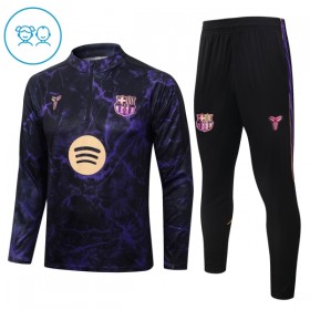 Barcelona Børn Sort Trænings Sweatshirt Kvart-Zip 2026-27