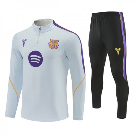 Barcelona Hvid Trænings Sweatshirt Kvart-Zip 2026-27 Barcelona Hvid Trænings Sweatshirt Kvart-Zip 2026-27