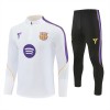 Barcelona Hvid Trænings Sweatshirt Kvart-Zip 2026-27 Barcelona Hvid Trænings Sweatshirt Kvart-Zip 2026-27