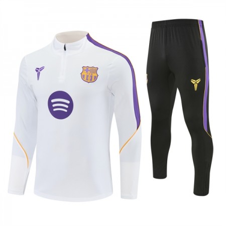 Barcelona Hvid Trænings Sweatshirt Kvart-Zip 2026-27 Barcelona Hvid Trænings Sweatshirt Kvart-Zip 2026-27