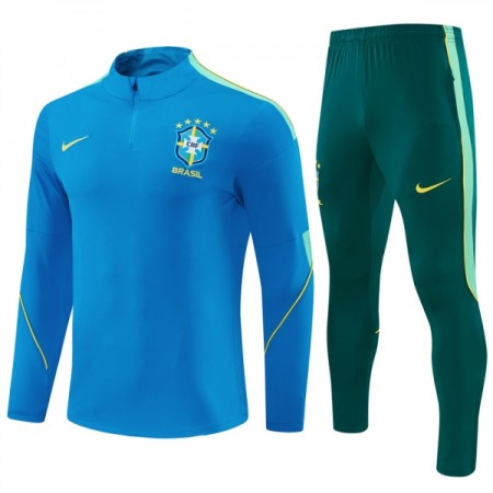 Brasilien Blå Trænings Sweatshirt Kvart-Zip 2026-27 Brasilien Blå Trænings Sweatshirt Kvart-Zip 2026-27
