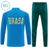 Brasilien Børn Blå Trænings Sweatshirt Kvart-Zip 2026-27