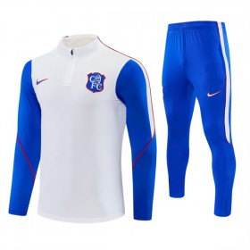 Chelsea Hvid Trænings Sweatshirt Kvart-Zip 2026-27
