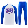 Chelsea Hvid Trænings Sweatshirt Kvart-Zip 2026-27