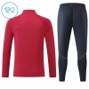 FC Barcelona Børn Rød Trænings Sweatshirt Kvart-Zip 2026-27