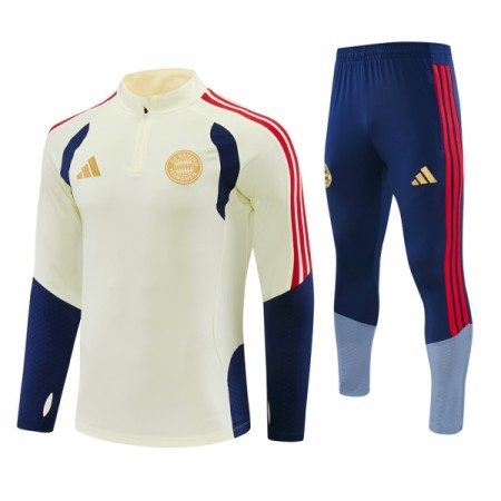 FC Bayern München Hvid Trænings Sweatshirt Kvart-Zip 2026-27 FC Bayern München Hvid Trænings Sweatshirt Kvart-Zip 2026-27
