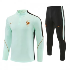 Frankrig Hvid Trænings Sweatshirt Kvart-Zip 2026-27