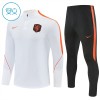 Holland Børn Hvid Trænings Sweatshirt Kvart-Zip 2026-27 Holland Børn Hvid Trænings Sweatshirt Kvart-Zip 2026-27