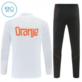 Holland Børn Hvid Trænings Sweatshirt Kvart-Zip 2026-27
